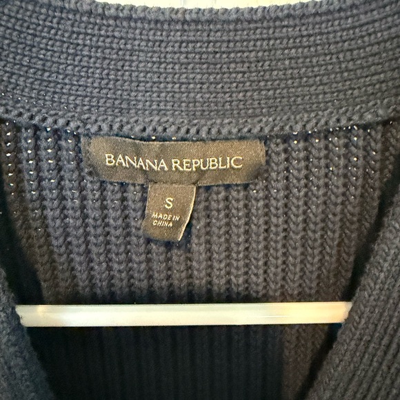 Banana Republic Navy Blue Button up cardigan - Picture 6 of 7